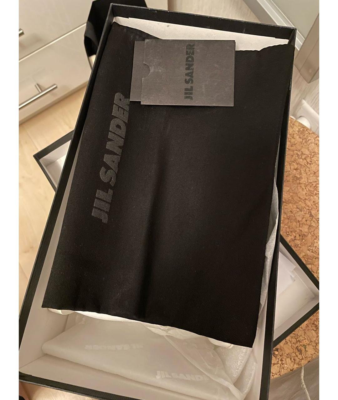 JIL SANDER Белые кожаные балетки, фото 8