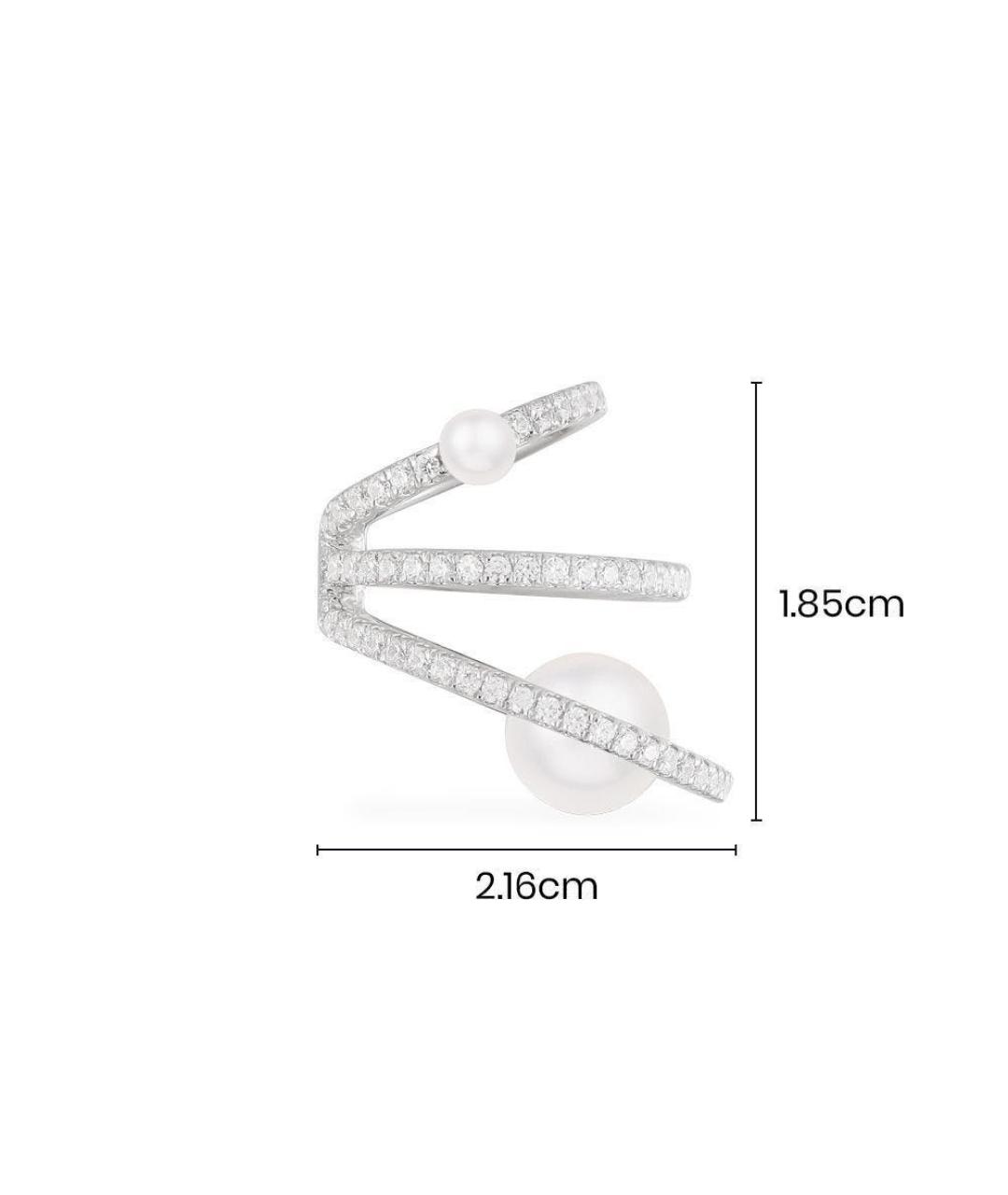 APM Monaco Серебряные серебряные клипсы, фото 2