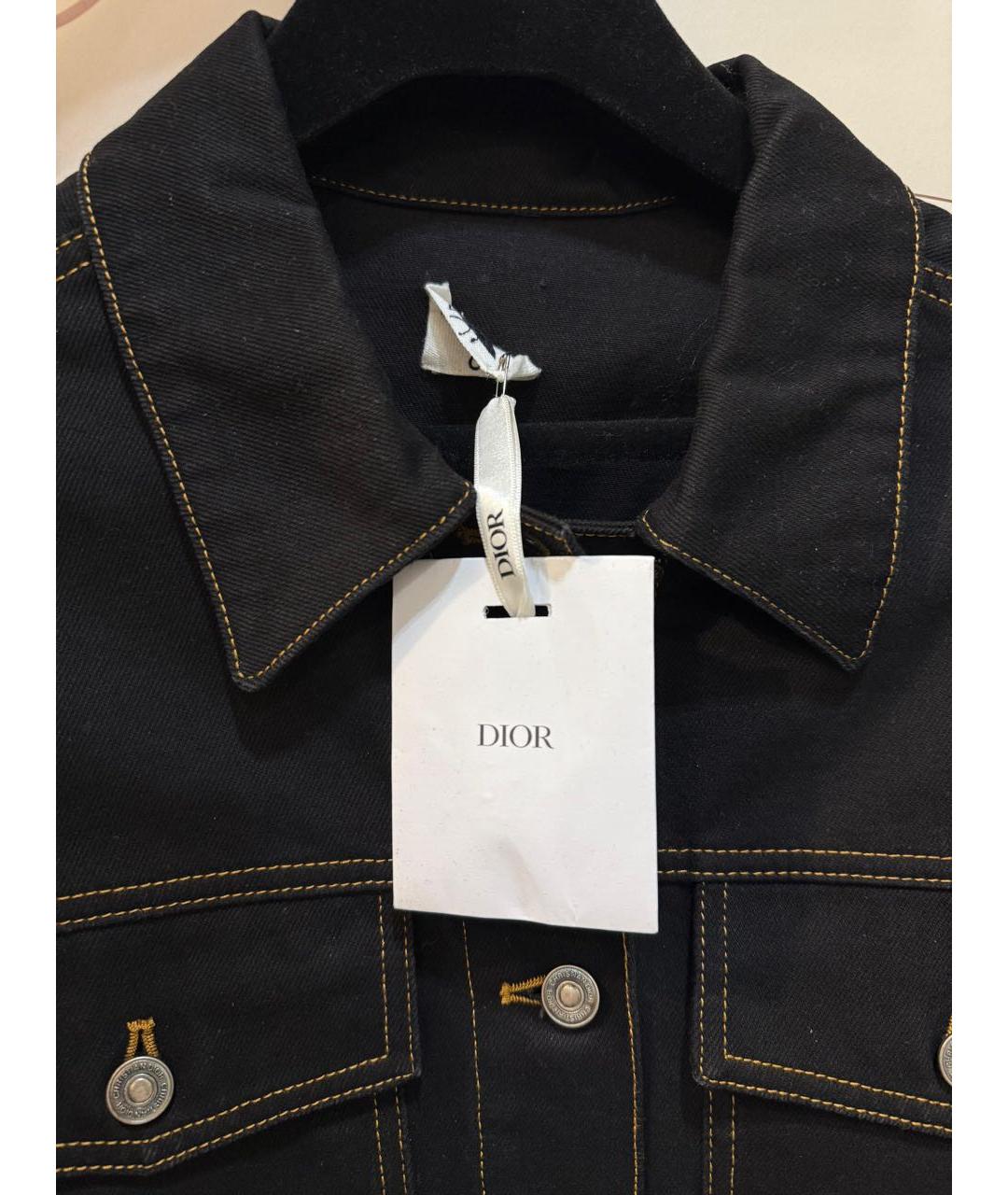 CHRISTIAN DIOR Черная хлопковая рубашка, фото 3