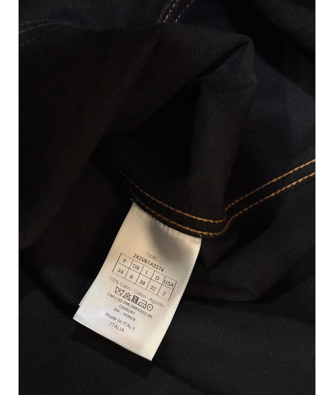 CHRISTIAN DIOR Черная хлопковая рубашка, фото 5