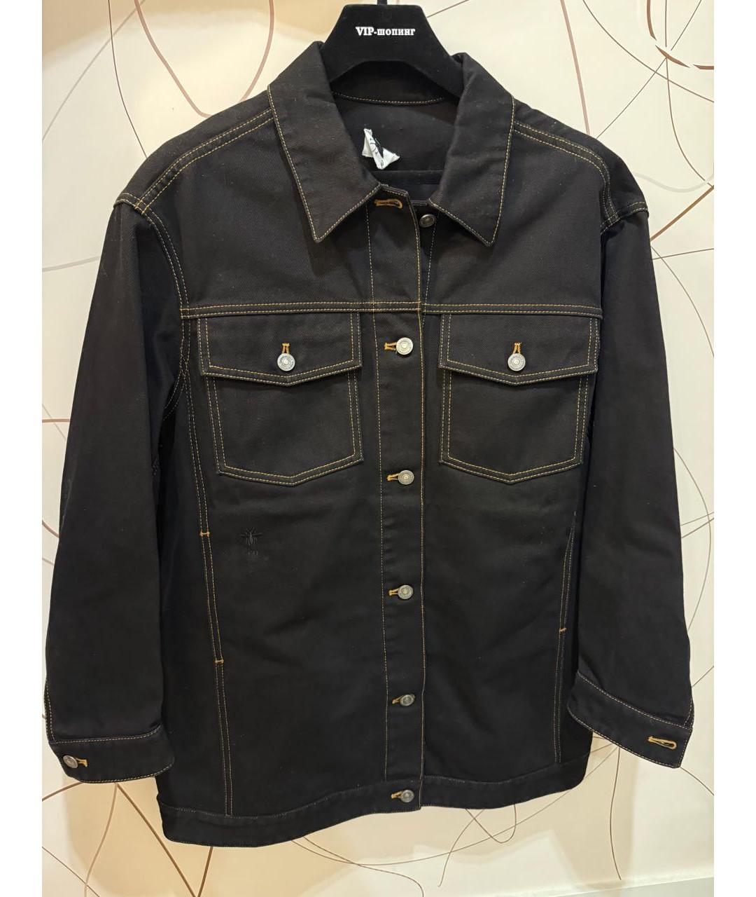 CHRISTIAN DIOR Черная хлопковая рубашка, фото 6