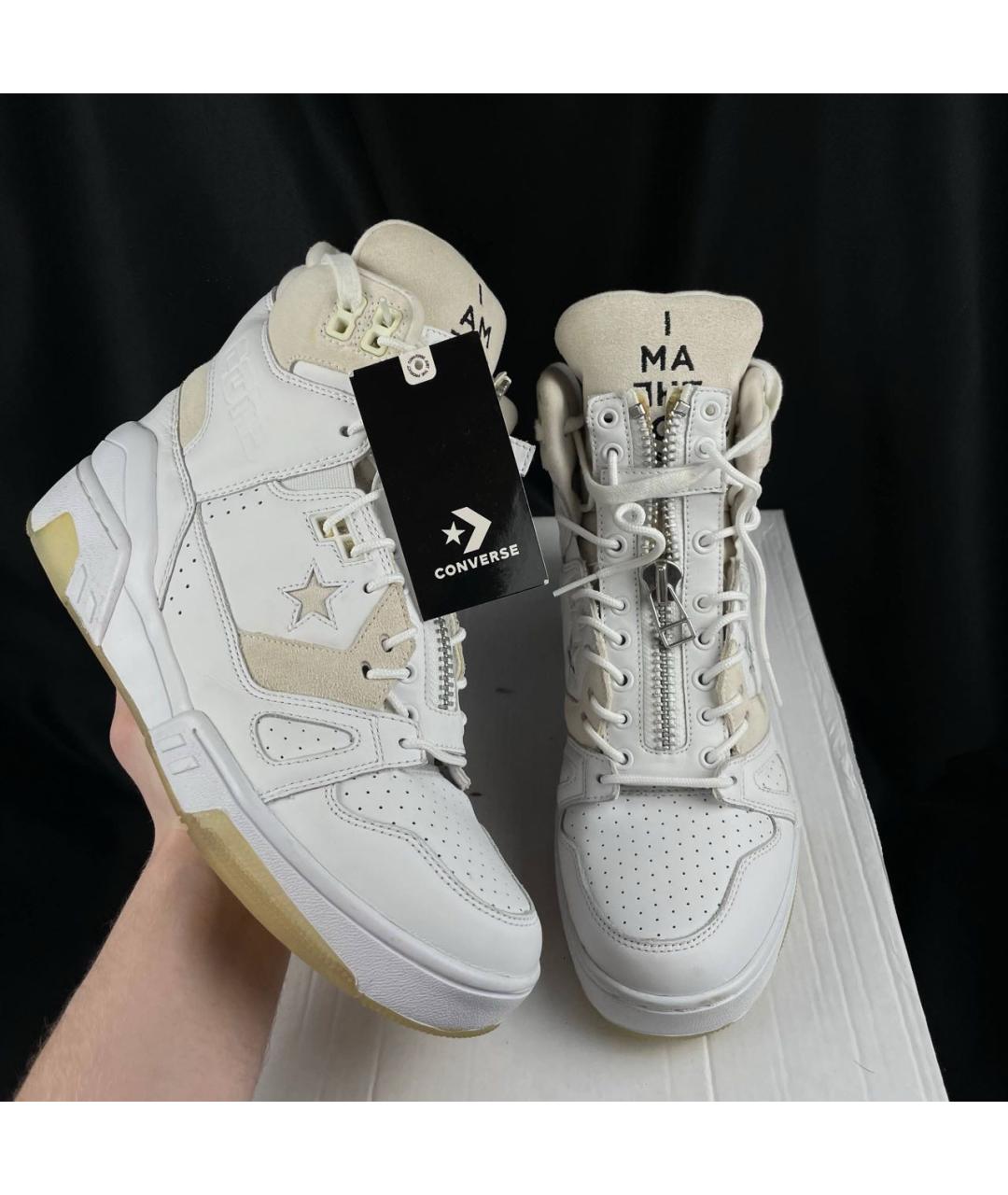 TAKAHIROMIYASHITA THE SOLOIST Белые высокие кроссовки / кеды из искусственной кожи, фото 2