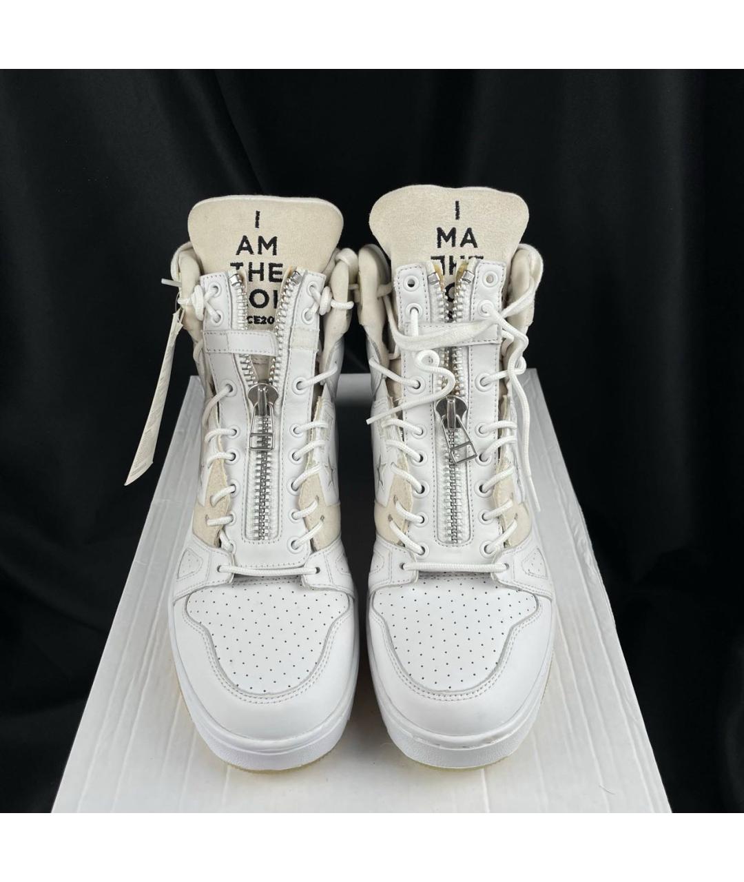 TAKAHIROMIYASHITA THE SOLOIST Белые высокие кроссовки / кеды из искусственной кожи, фото 3