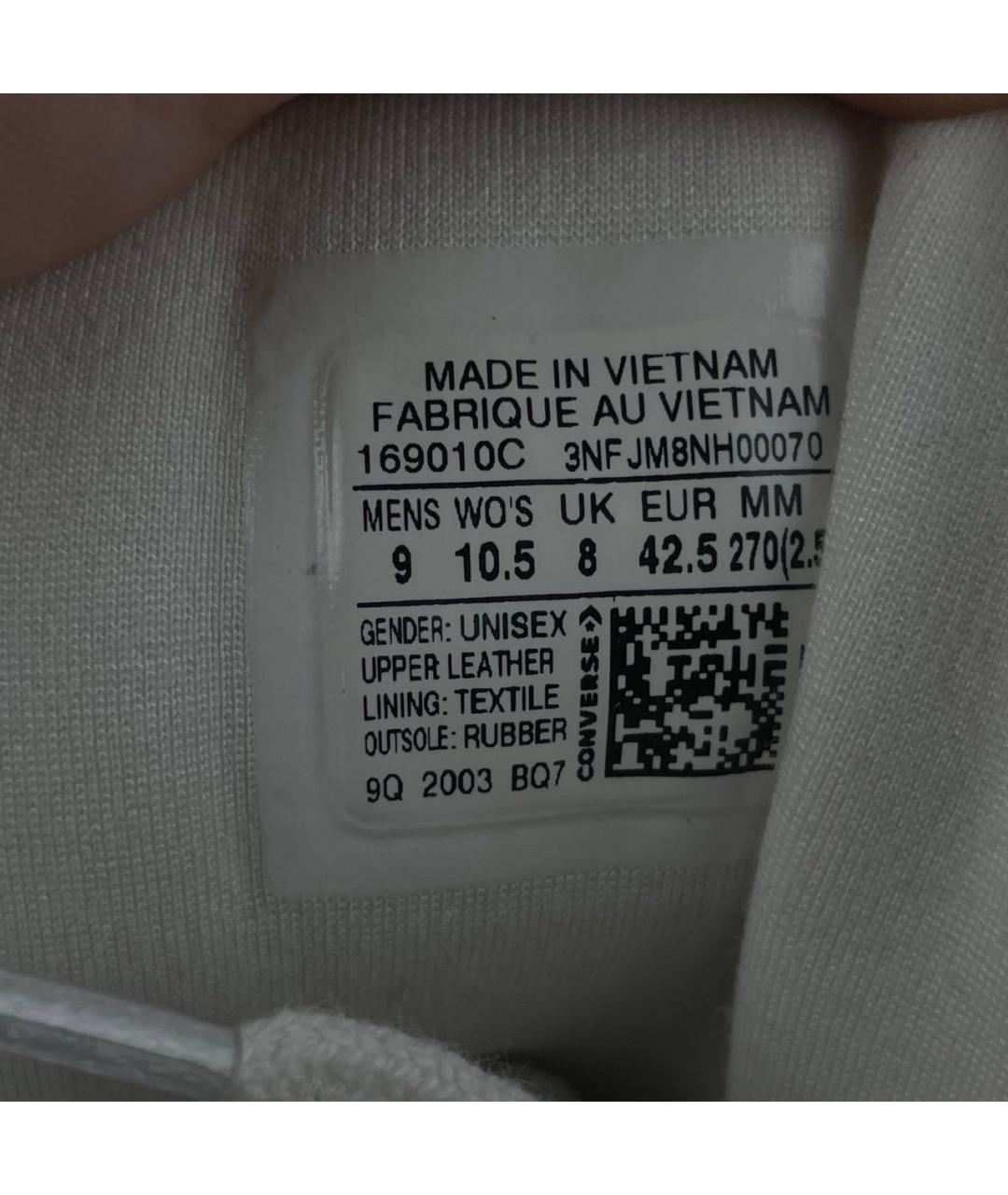 TAKAHIROMIYASHITA THE SOLOIST Белые высокие кроссовки / кеды из искусственной кожи, фото 4