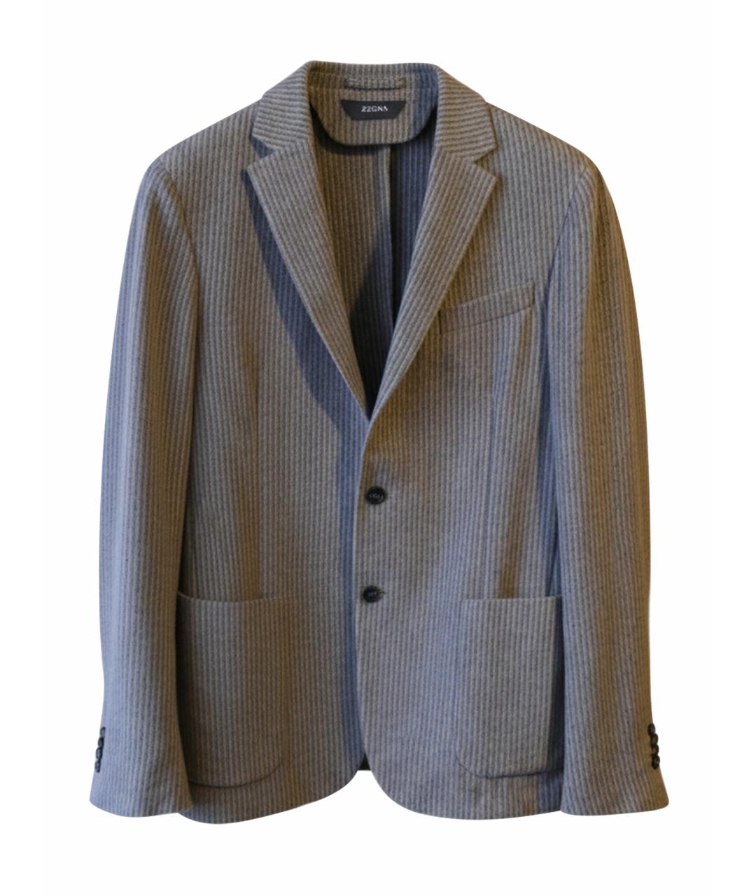 ZZEGNA Коричневый шерстяной пиджак, фото 1