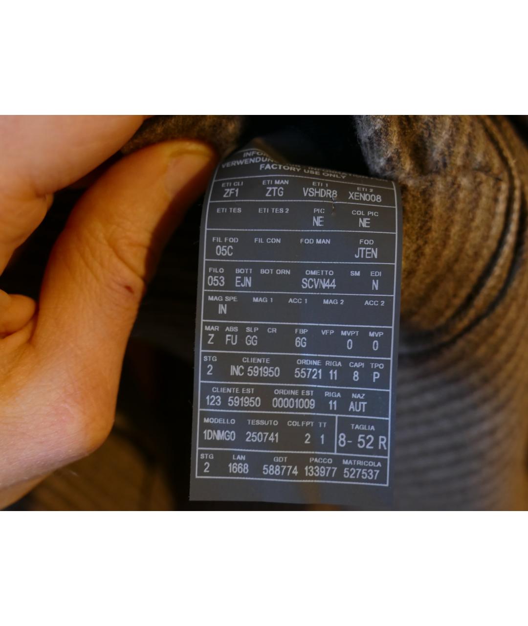 ZZEGNA Коричневый шерстяной пиджак, фото 8