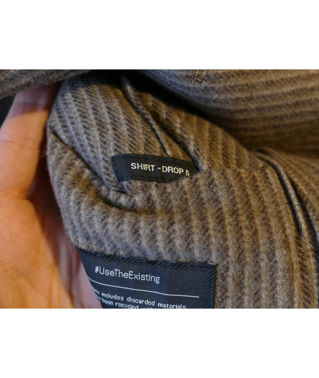 ZZEGNA Коричневый шерстяной пиджак, фото 6