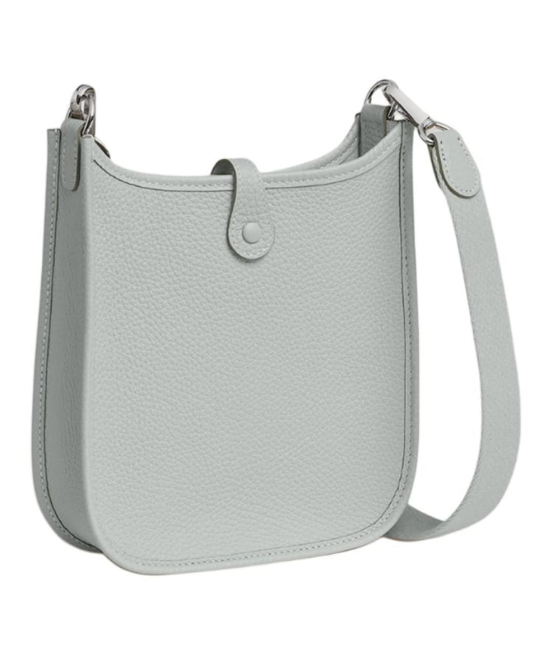 HERMES Серая кожаная сумка через плечо, фото 3