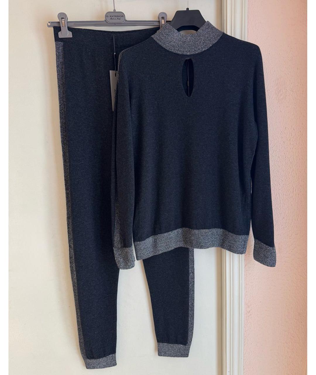 D.EXTERIOR Антрацитовый кашемировый костюм с брюками, фото 3