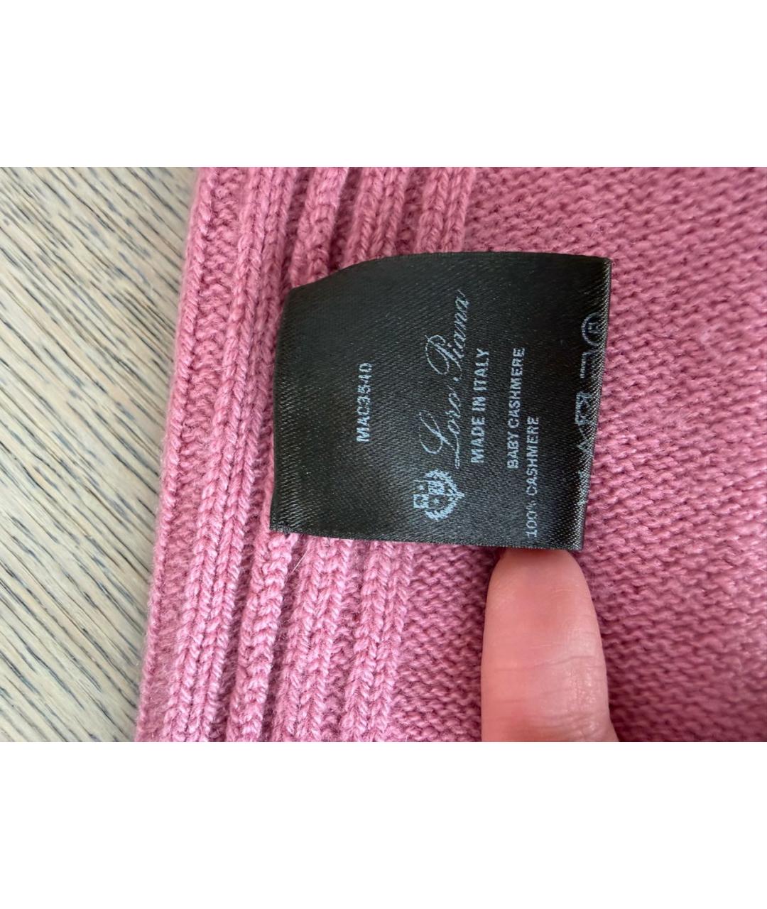 LORO PIANA Коралловый кашемировый джемпер / свитер, фото 6