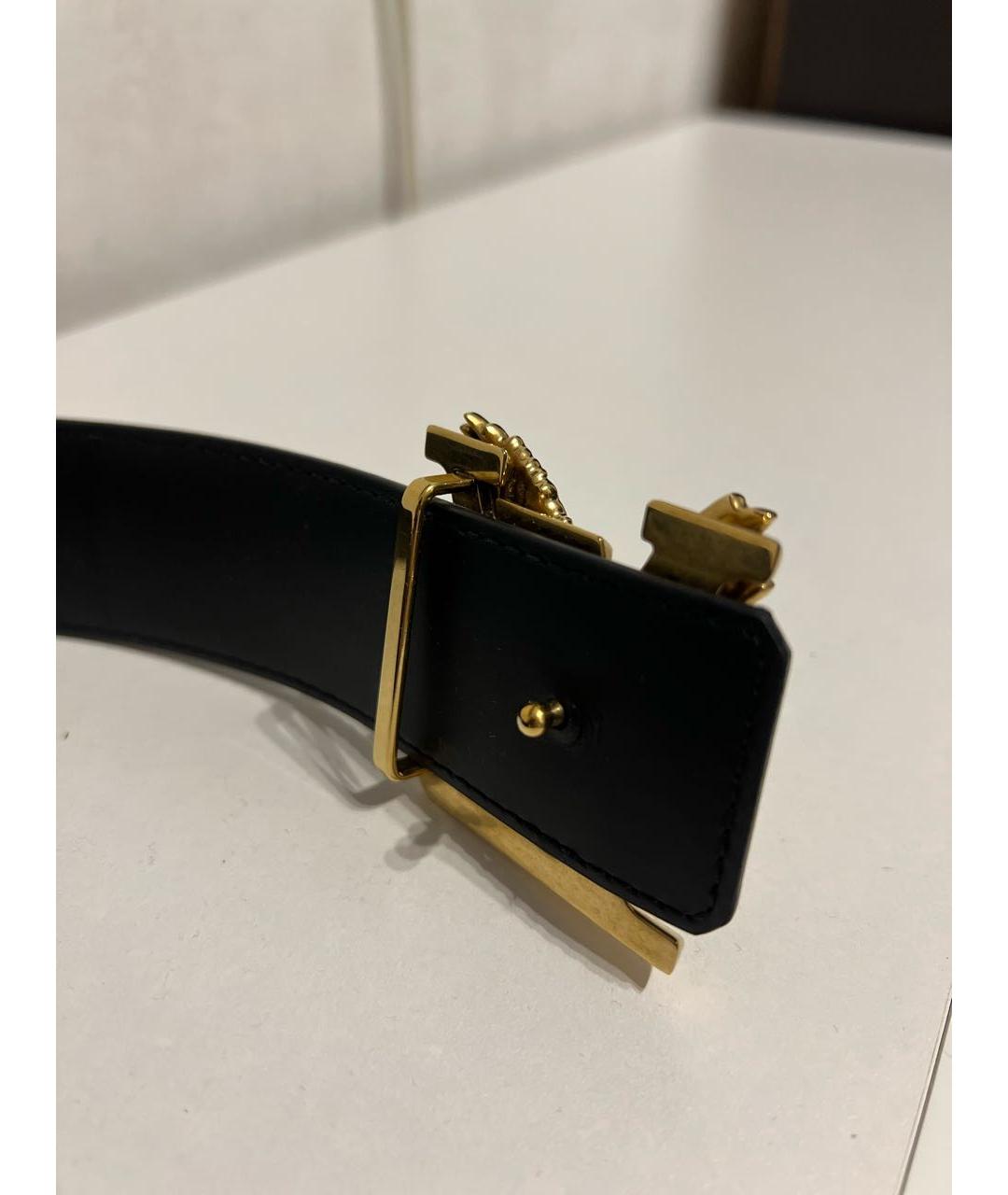 LOUIS VUITTON Коричневый кожаный ремень, фото 4