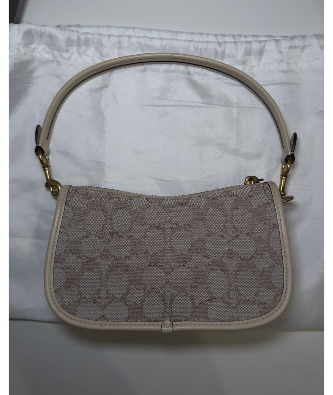 COACH Бежевая сумка через плечо, фото 3