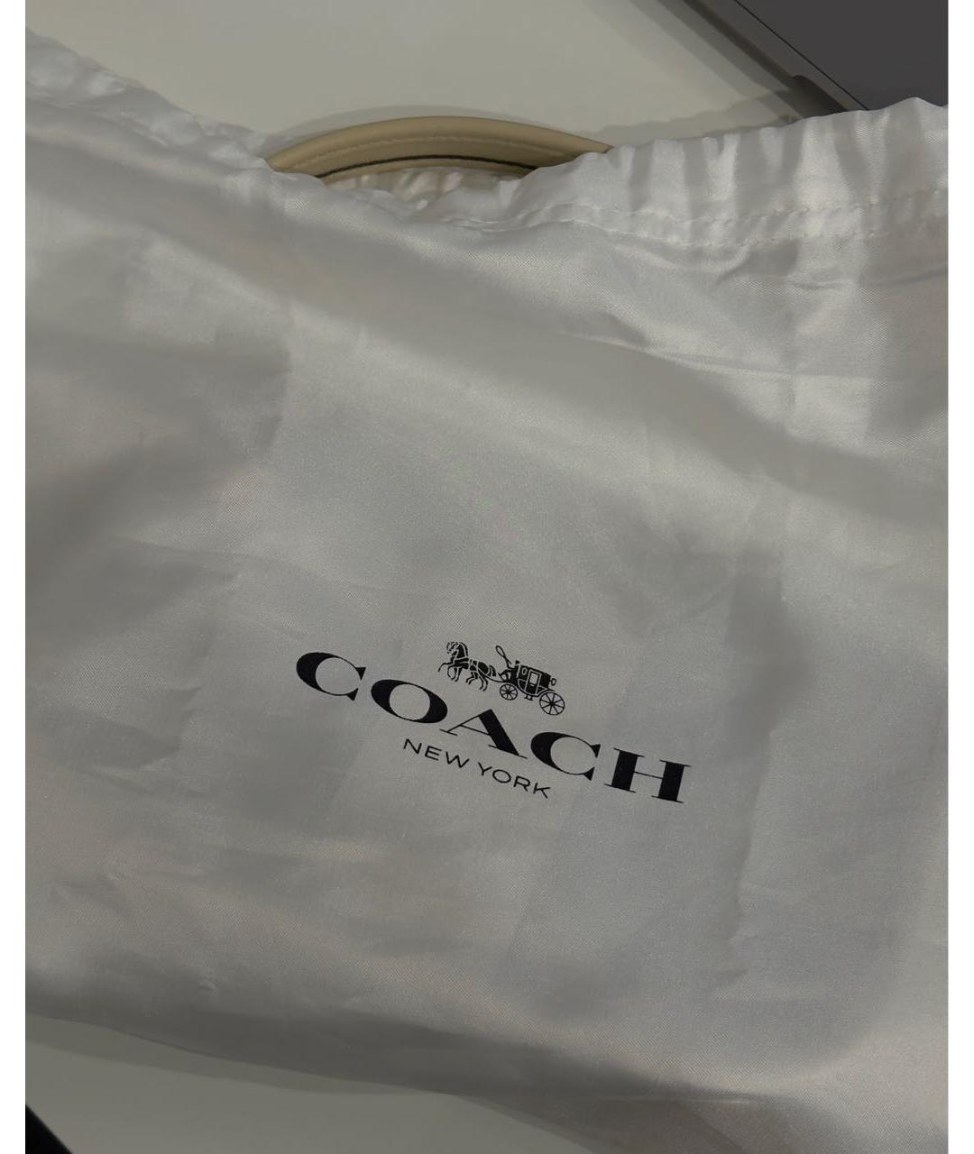 COACH Бежевая сумка через плечо, фото 8