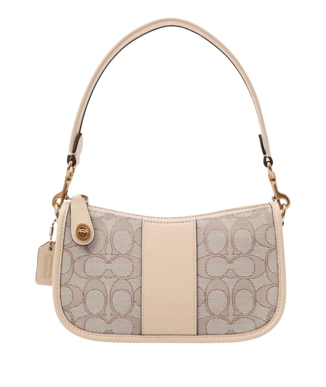 COACH Бежевая сумка через плечо, фото 9