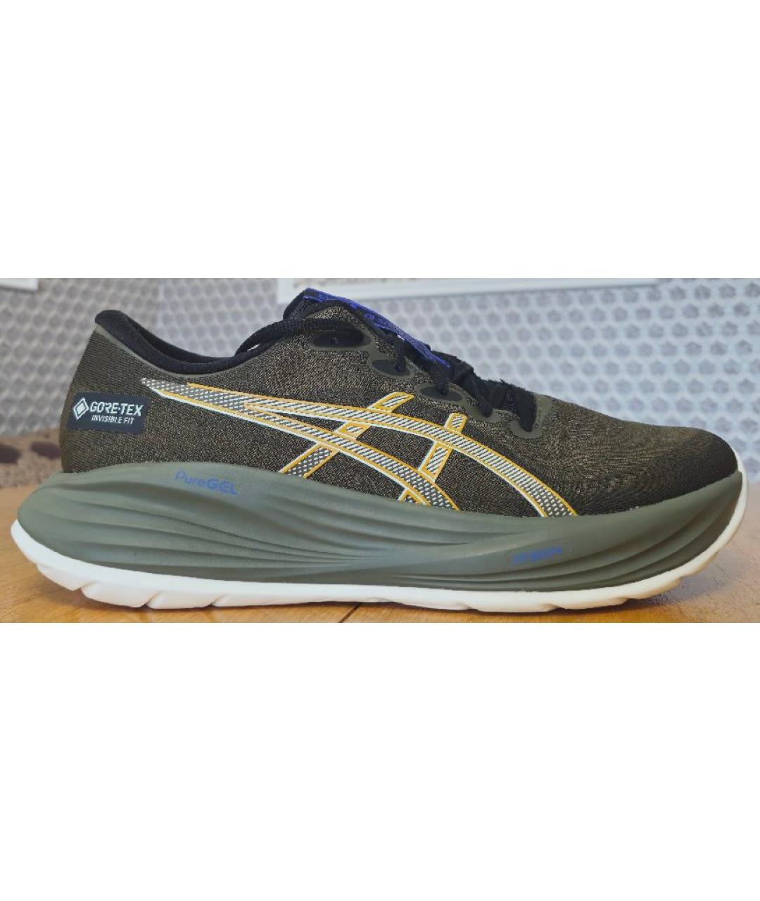 ASICS Хаки синтетические низкие кроссовки / кеды, фото 8