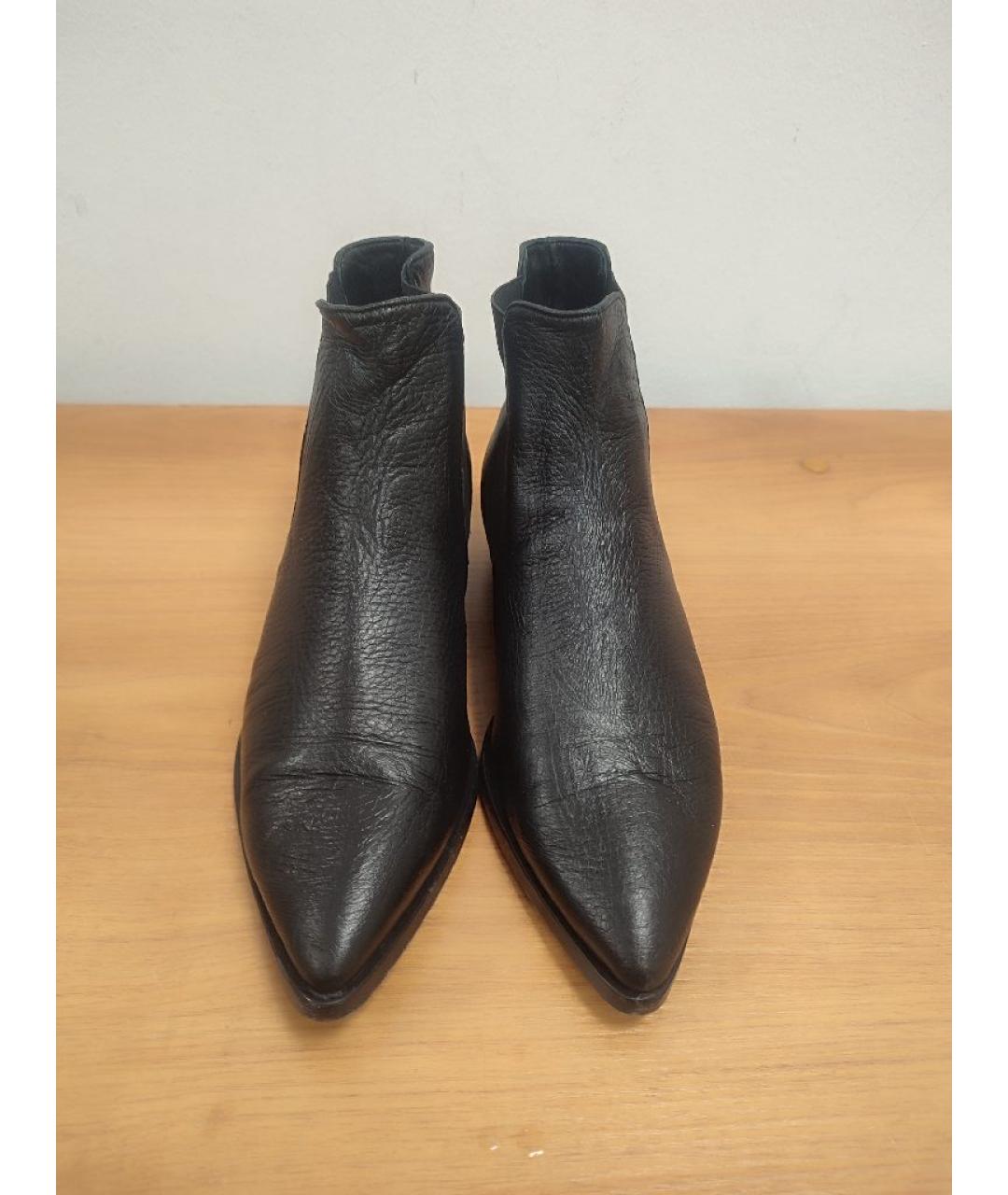 AGL Черные кожаные ботильоны, фото 2
