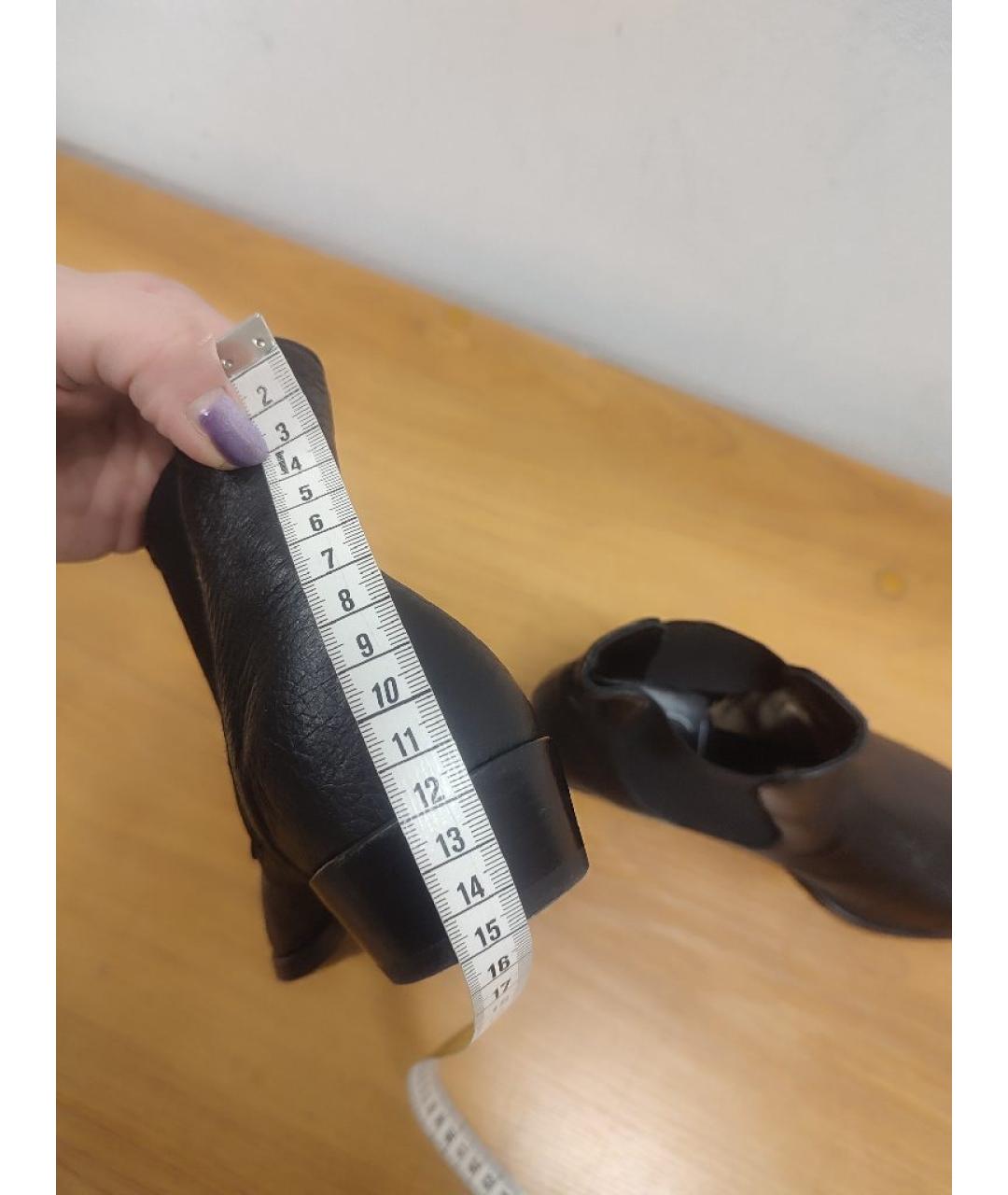 AGL Черные кожаные ботильоны, фото 7