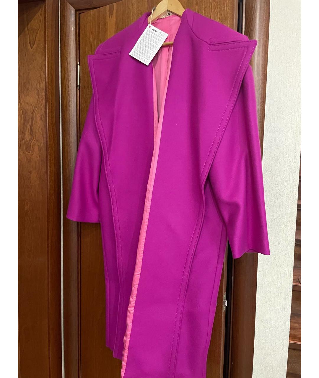 NO. 21 Фуксия шерстяное пальто, фото 2