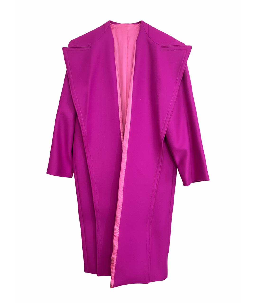 NO. 21 Фуксия шерстяное пальто, фото 5