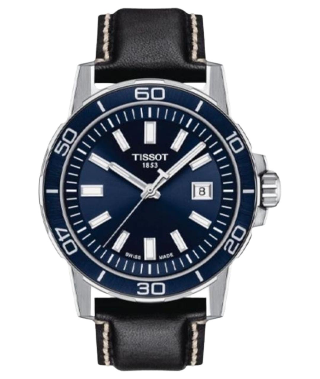 TISSOT Черные стальные часы, фото 1