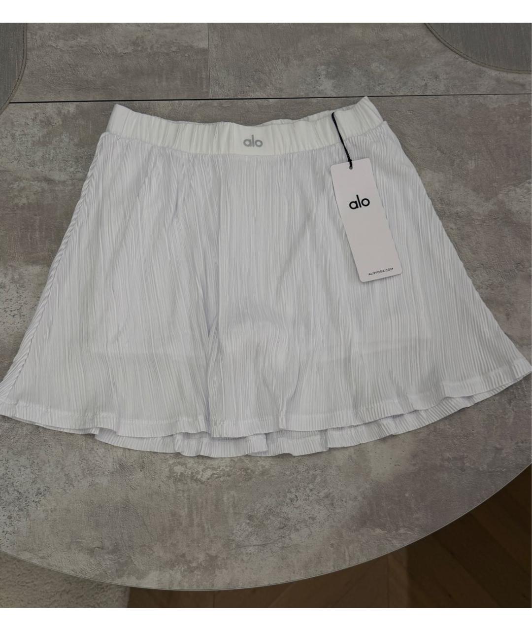 ALO YOGA Белая юбка-шорты, фото 8