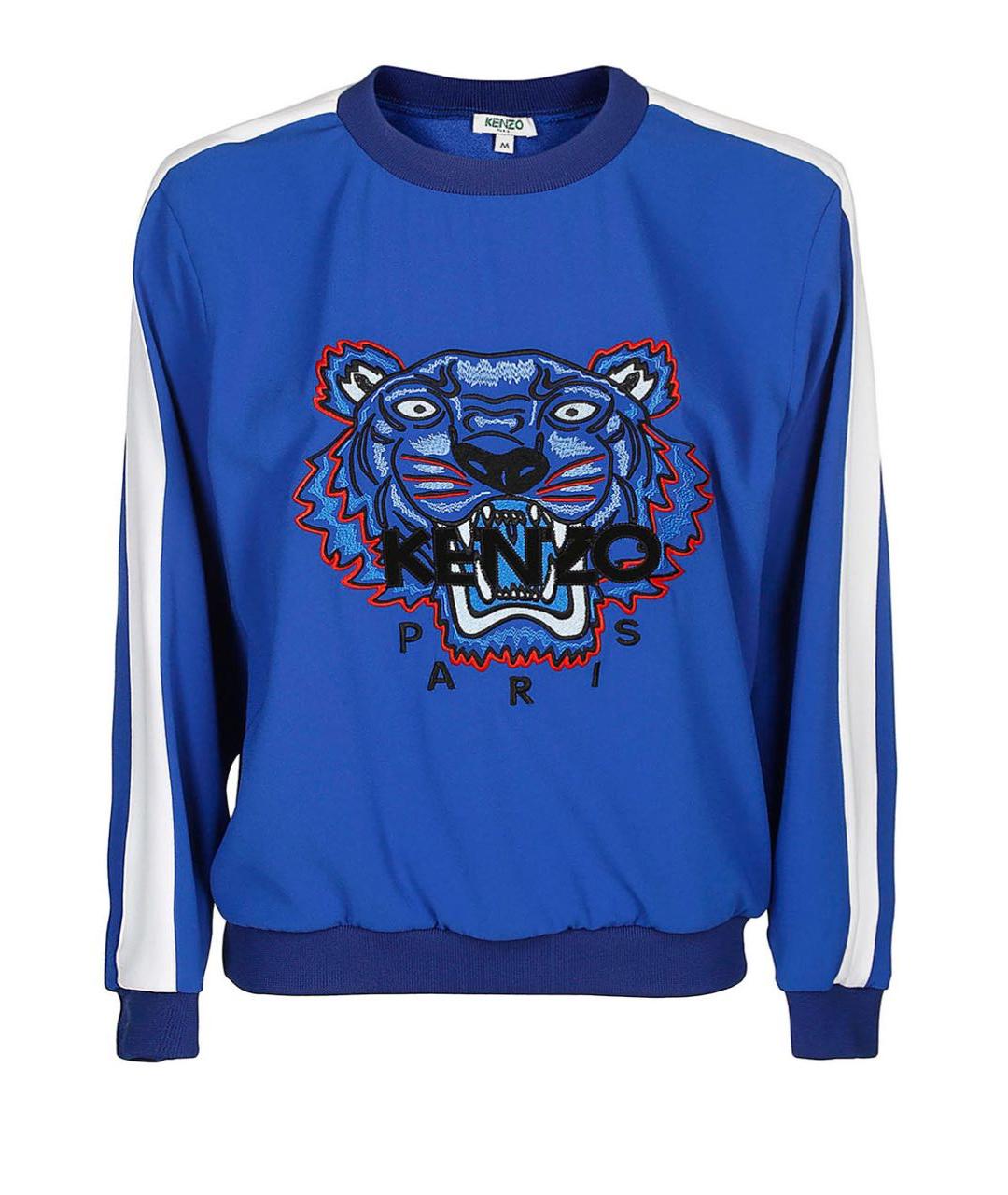 KENZO Синий полиэстеровый джемпер / свитер, фото 9