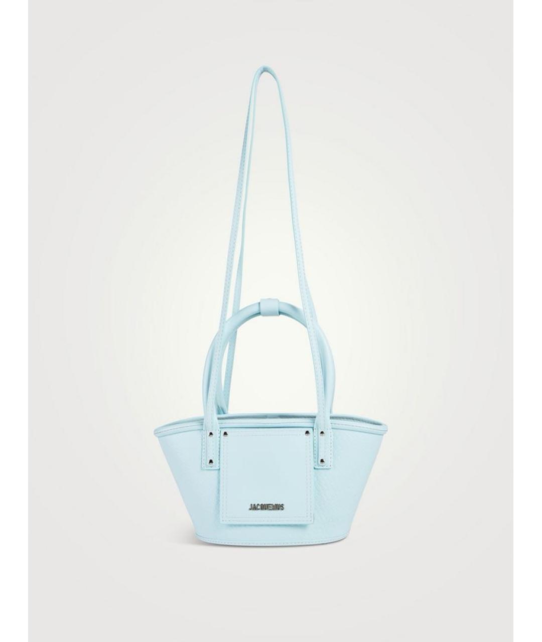 JACQUEMUS Голубая сумка тоут, фото 6