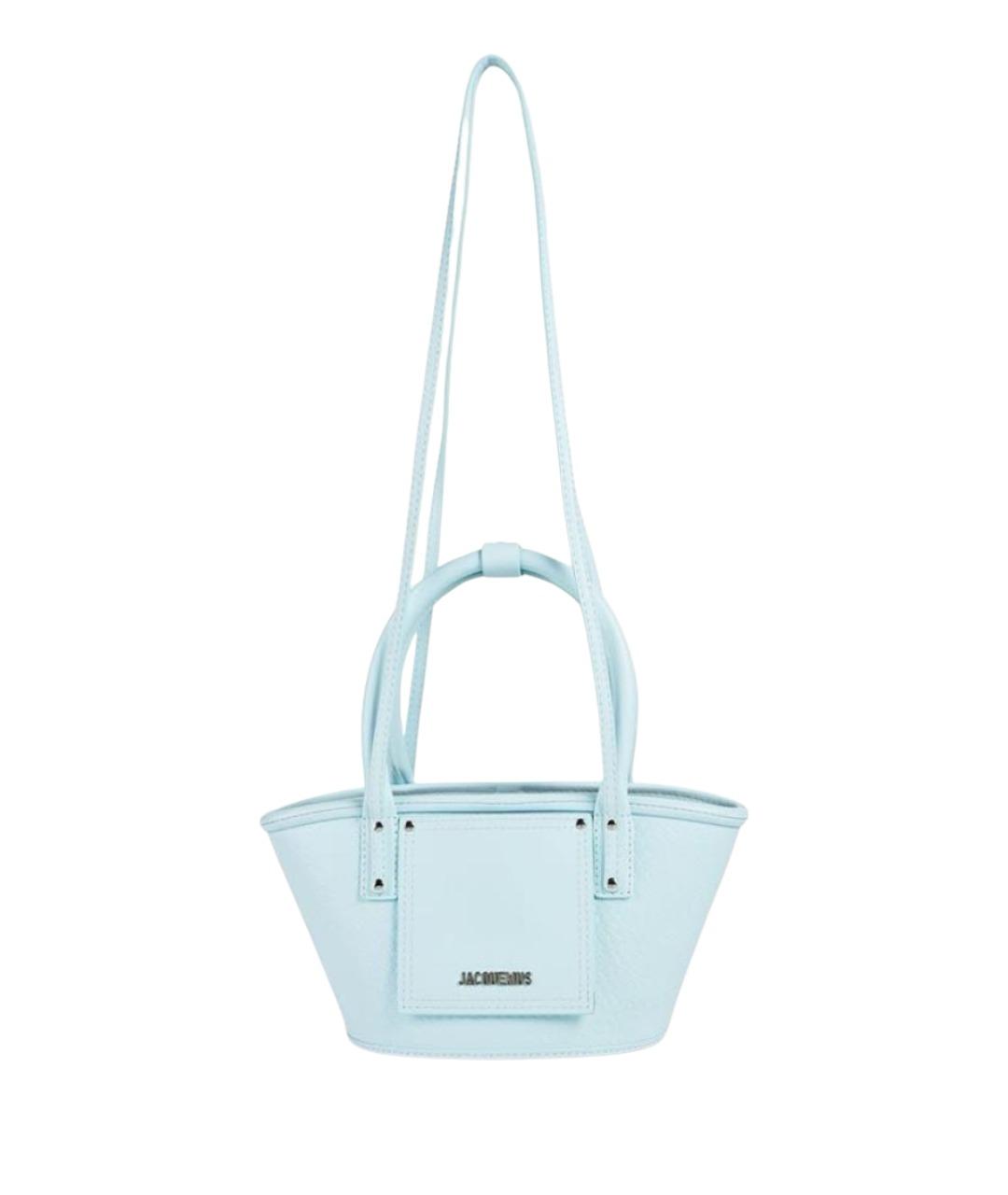 JACQUEMUS Голубая сумка тоут, фото 1