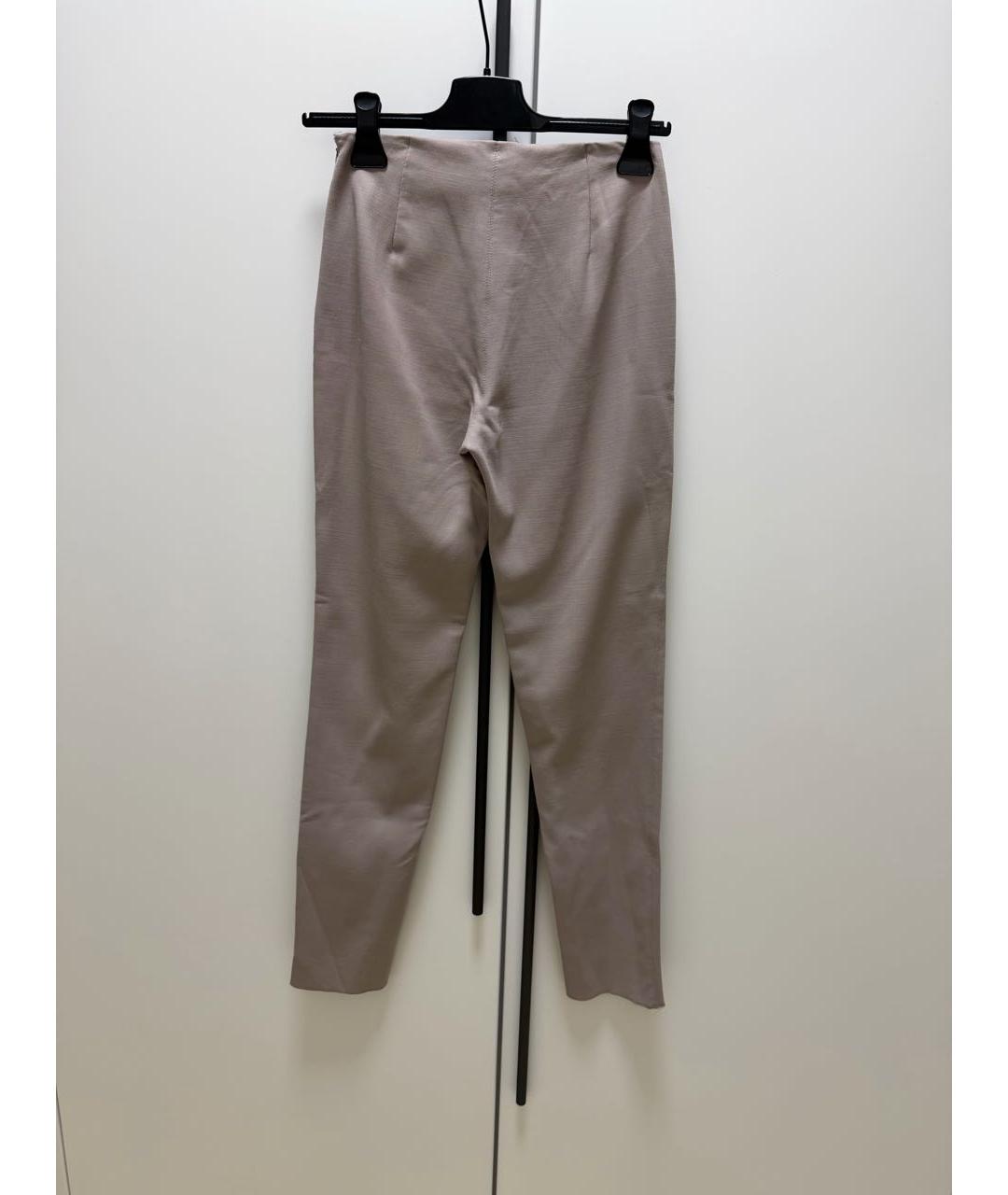 'S MAX MARA Бежевые брюки узкие, фото 3