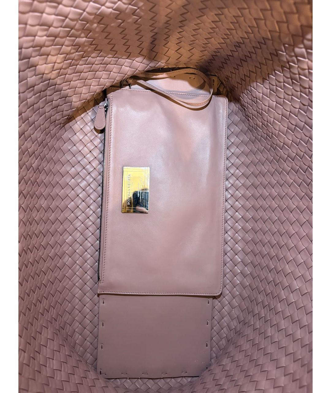 BOTTEGA VENETA Коричневая кожаная сумка тоут, фото 4