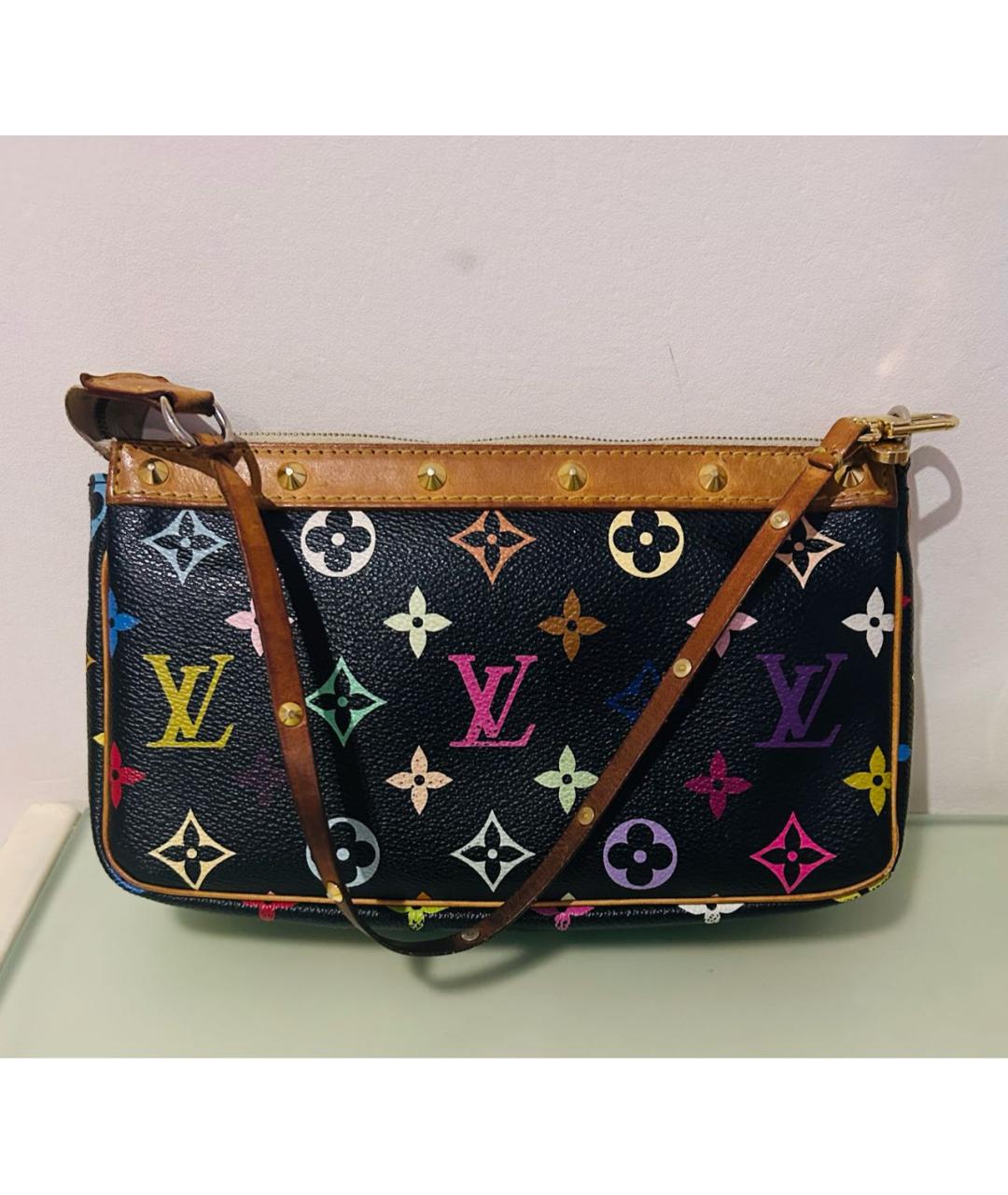 LOUIS VUITTON Черная сумка с короткими ручками, фото 3