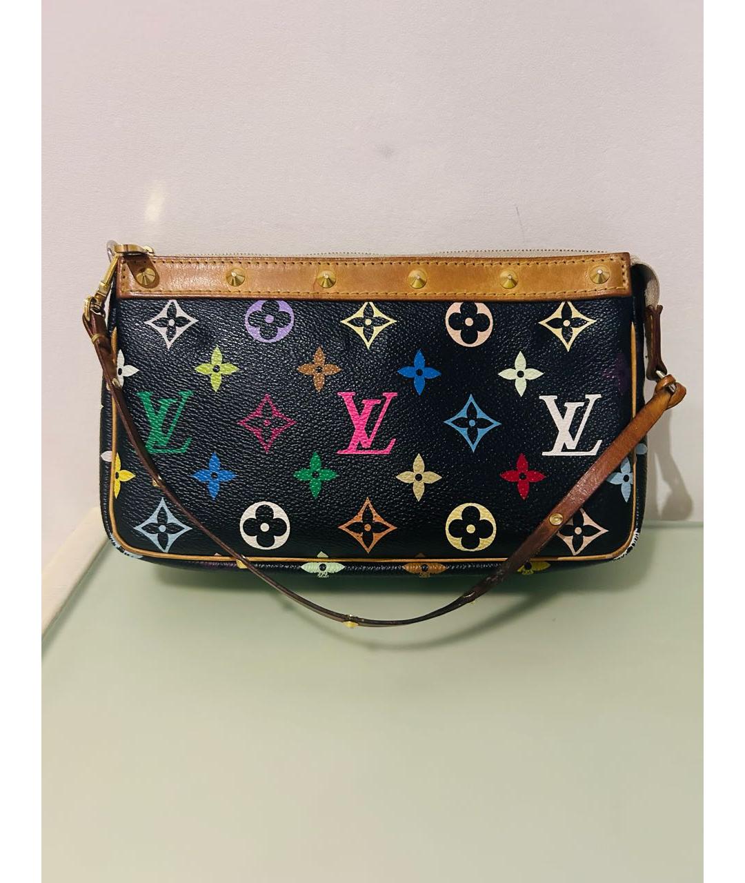 LOUIS VUITTON Черная сумка с короткими ручками, фото 9