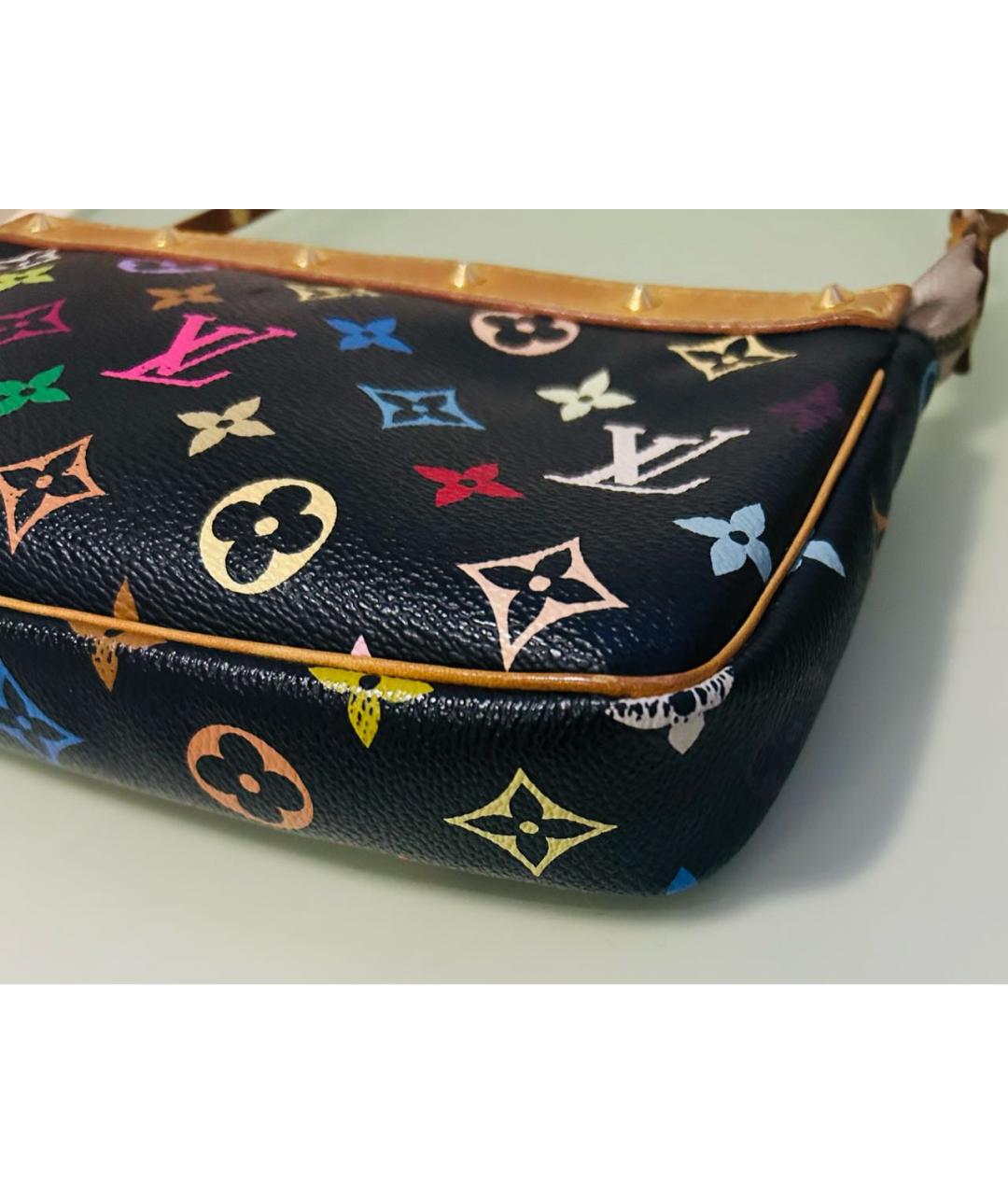 LOUIS VUITTON Черная сумка с короткими ручками, фото 7