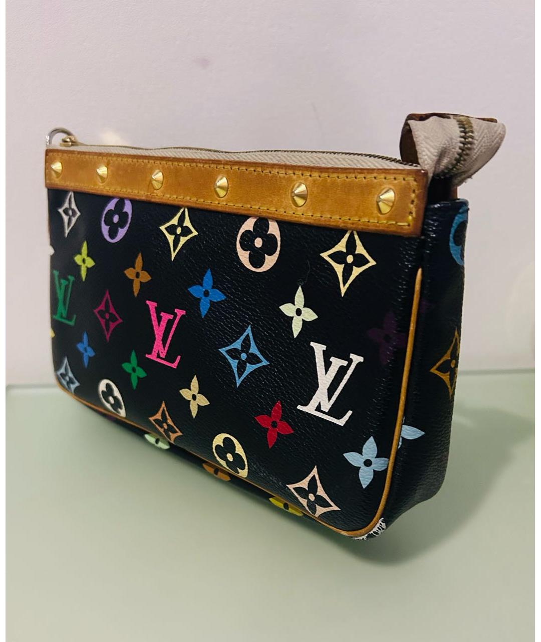 LOUIS VUITTON Черная сумка с короткими ручками, фото 2