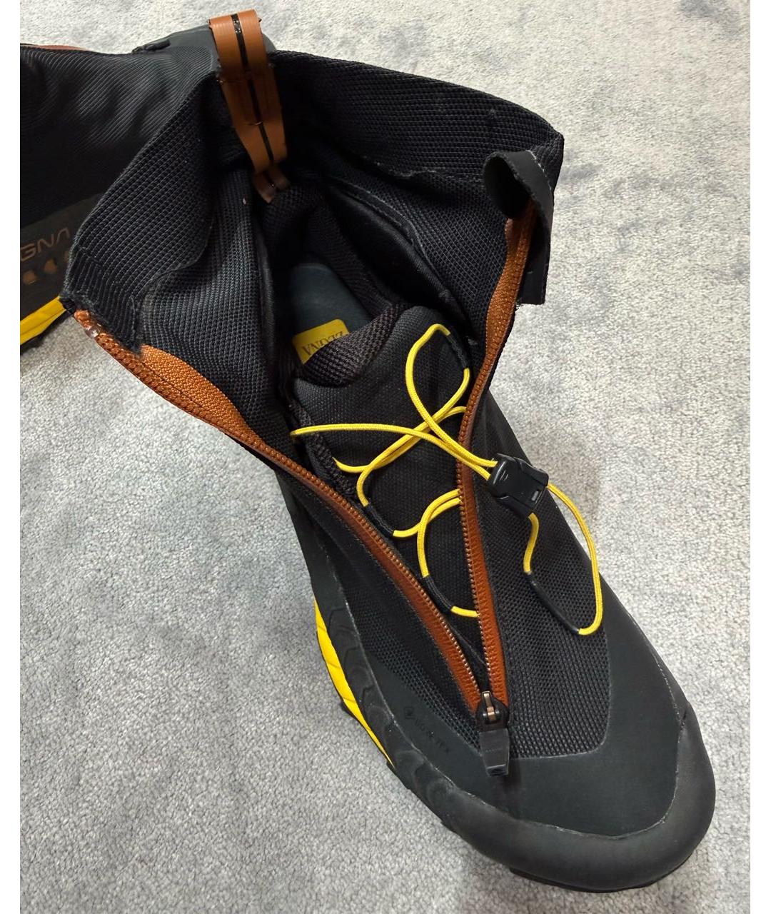 ZEGNA Черные текстильные высокие ботинки, фото 7