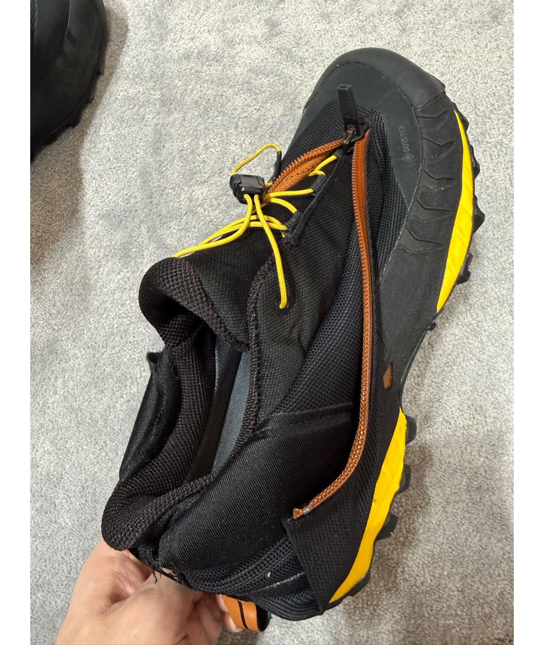 ZEGNA Черные текстильные высокие ботинки, фото 5