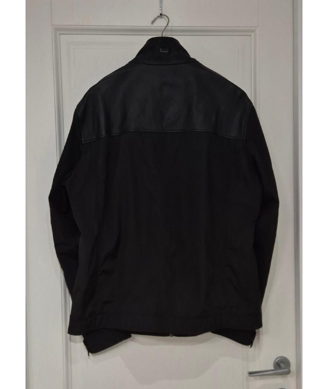 HUGO BOSS Черная полиэстеровая куртка, фото 2