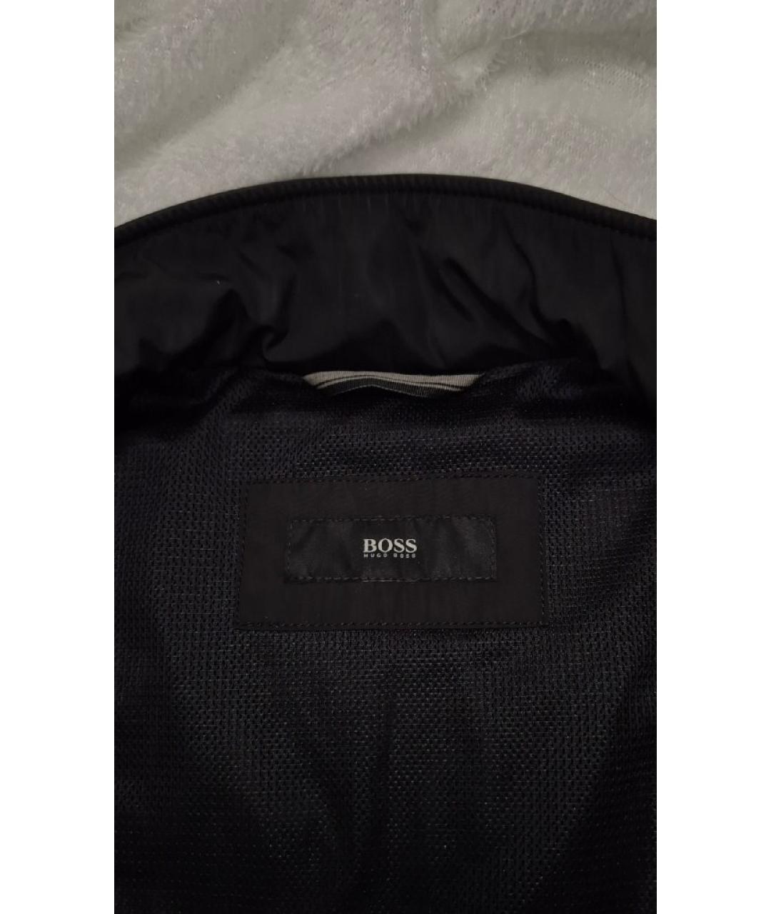 HUGO BOSS Черная полиэстеровая куртка, фото 3