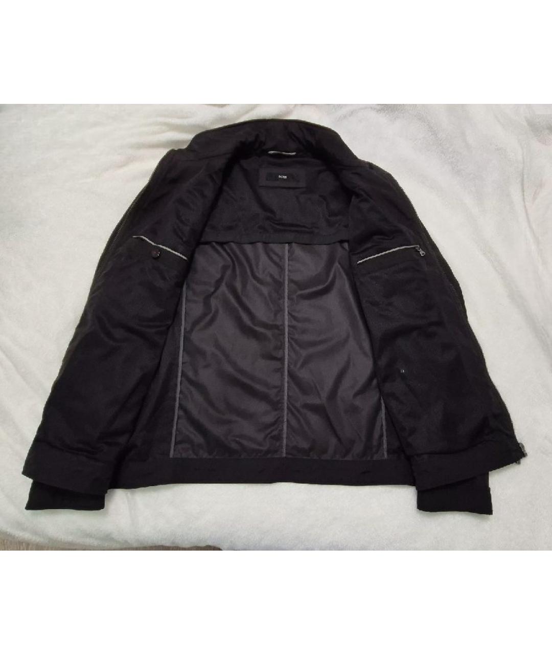 HUGO BOSS Черная полиэстеровая куртка, фото 5