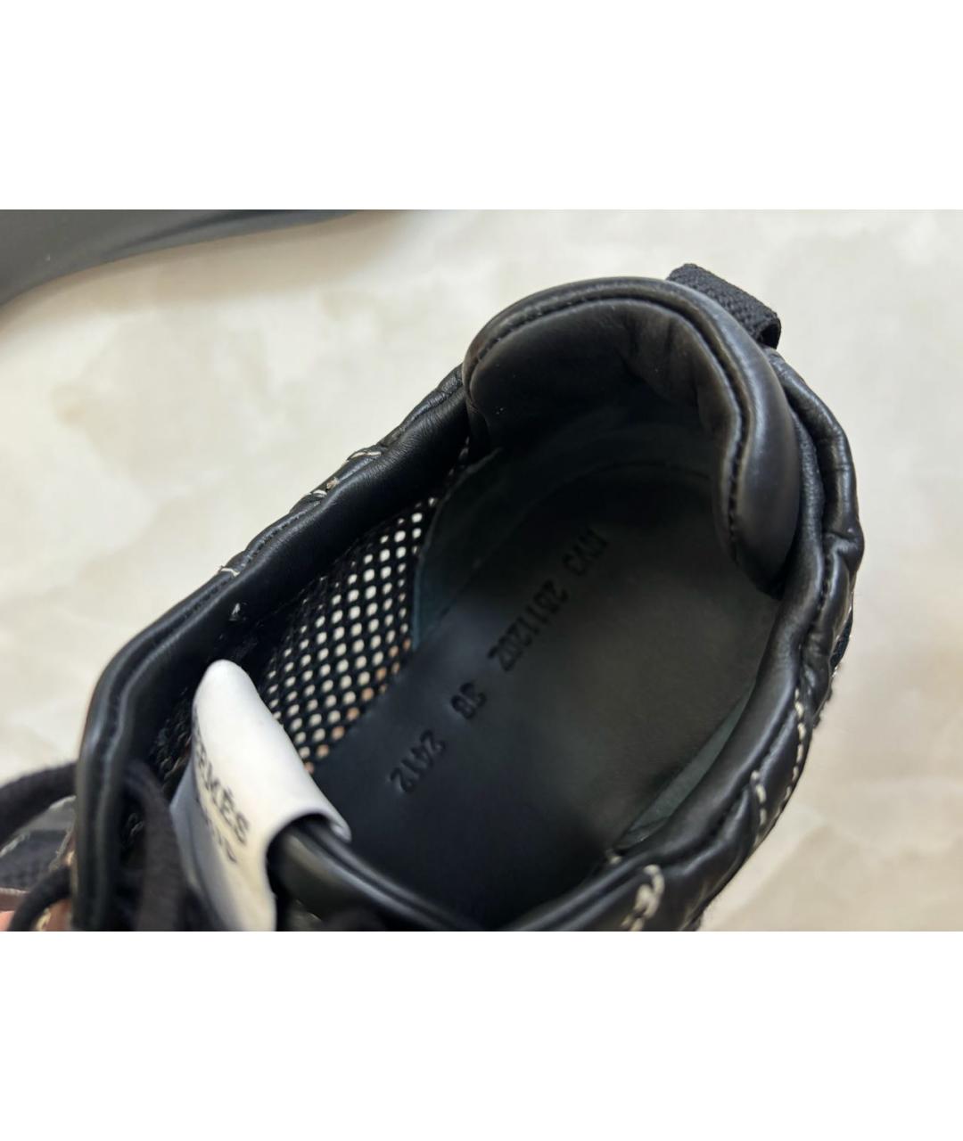 HERMES Черные кеды, фото 5