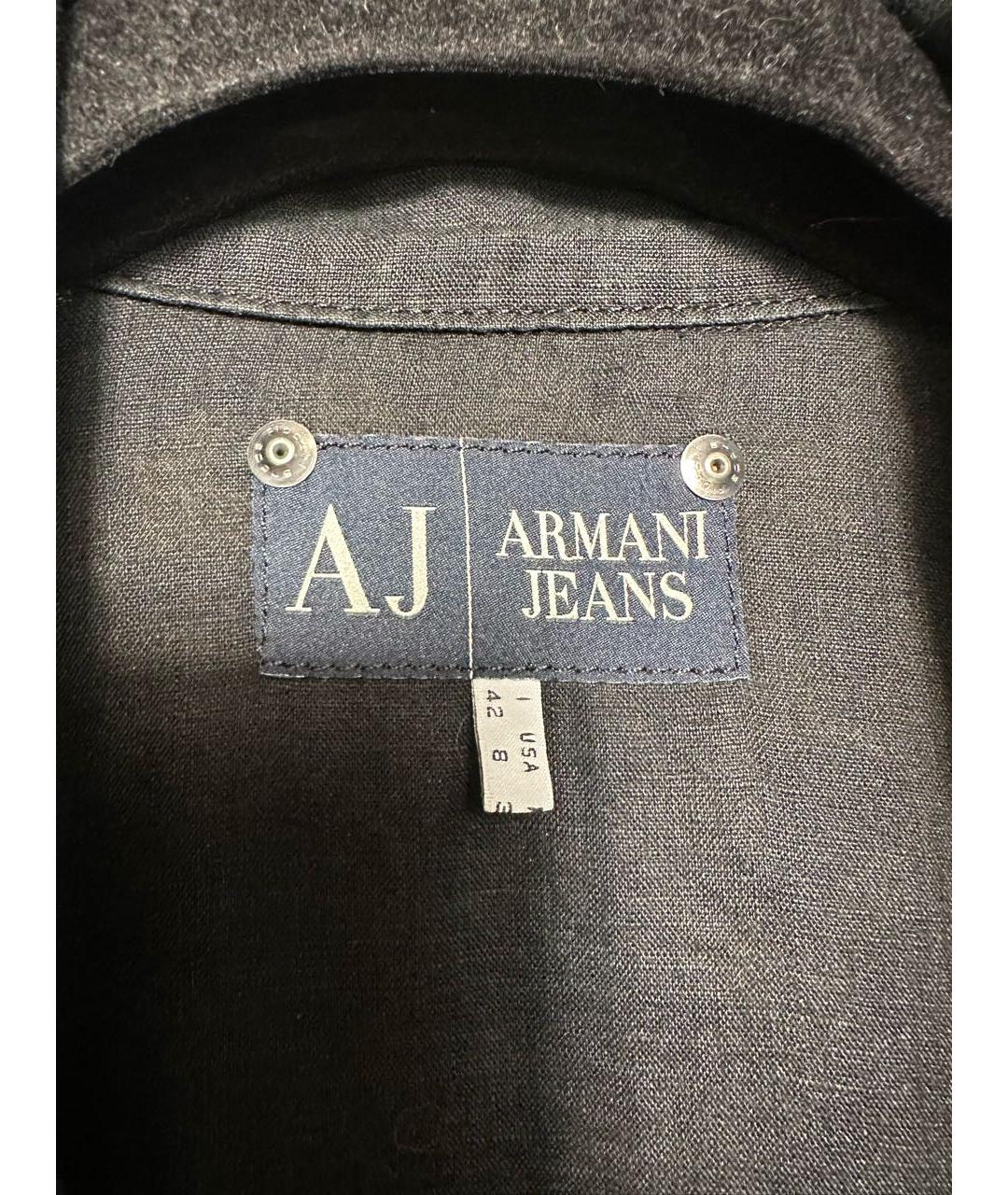 ARMANI JEANS Черный льняной жакет/пиджак, фото 6