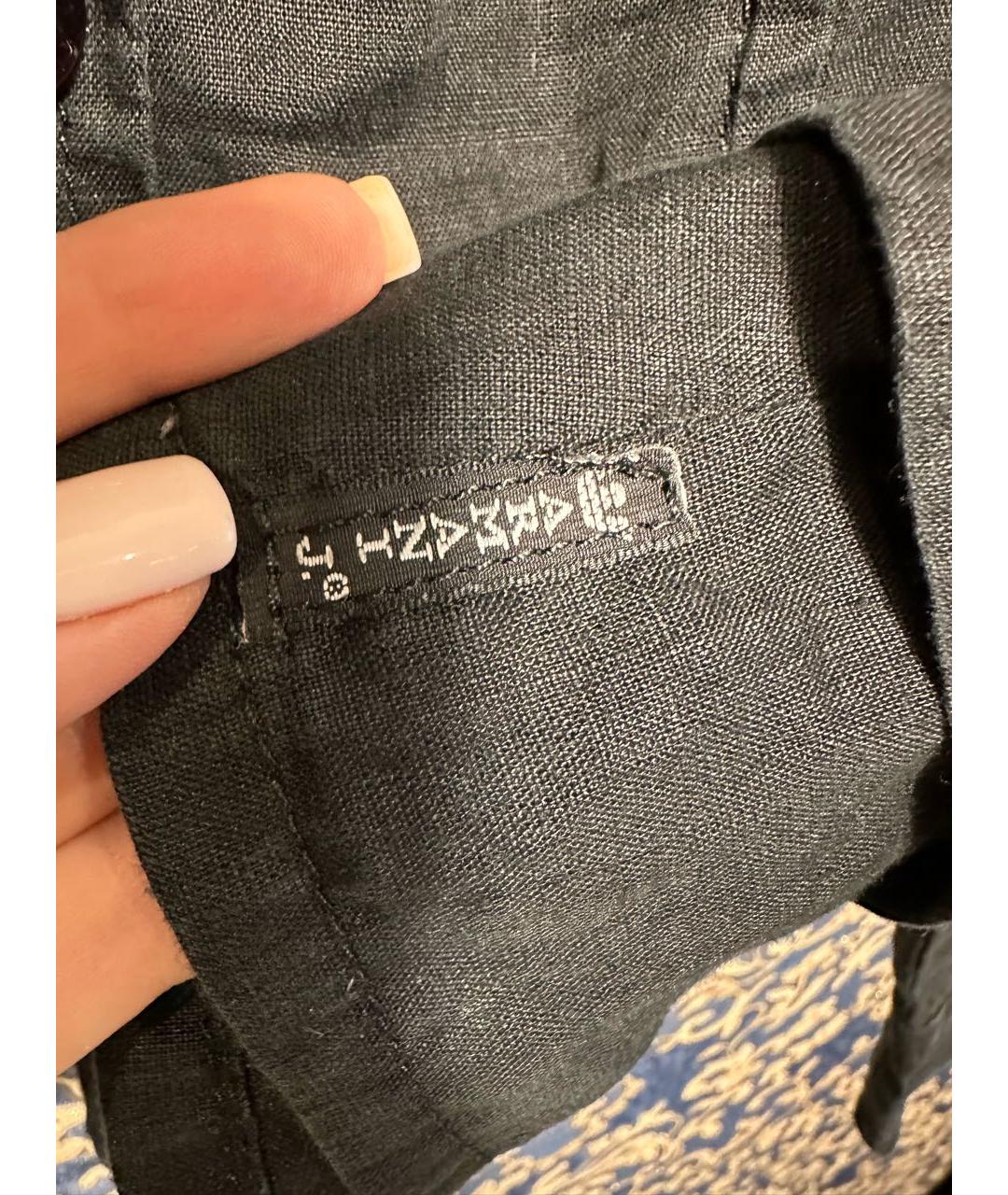 ARMANI JEANS Черный льняной жакет/пиджак, фото 7