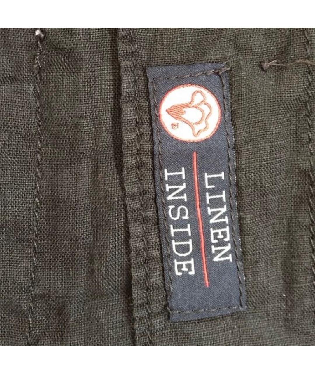 ARMANI JEANS Черный льняной жакет/пиджак, фото 8