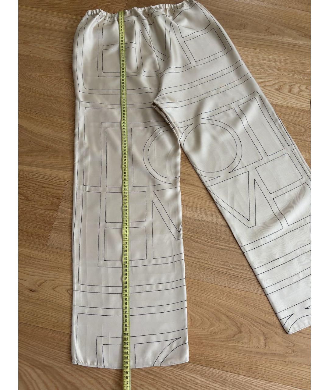 TOTEME Бежевый шелковый костюм с брюками, фото 6