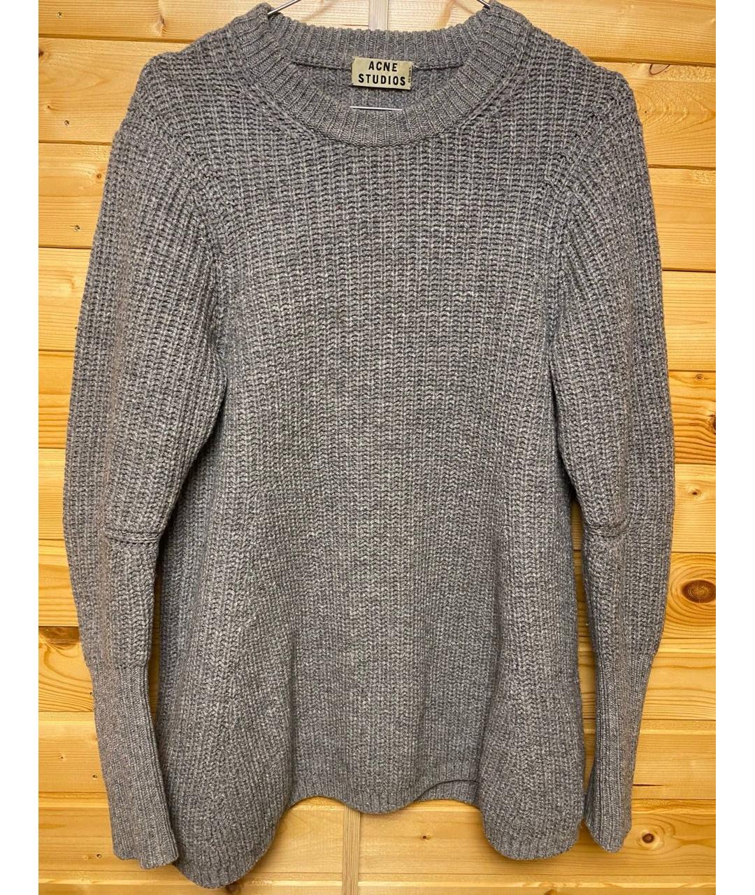 ACNE STUDIOS Антрацитовый шерстяной джемпер / свитер, фото 6