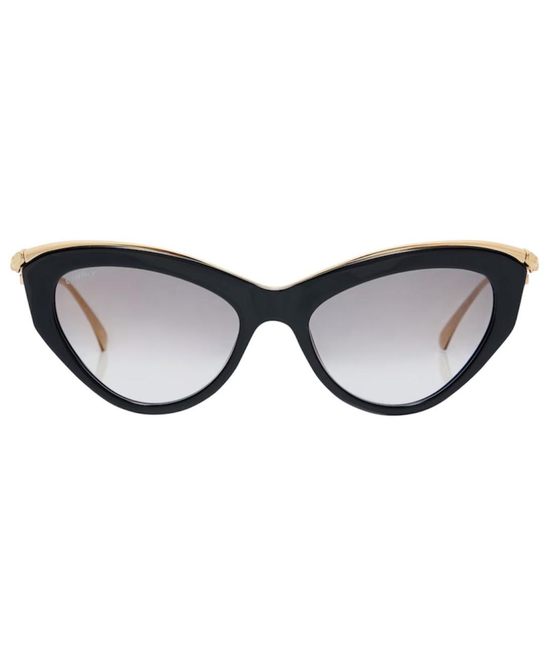 CARTIER Черные пластиковые солнцезащитные очки, фото 1