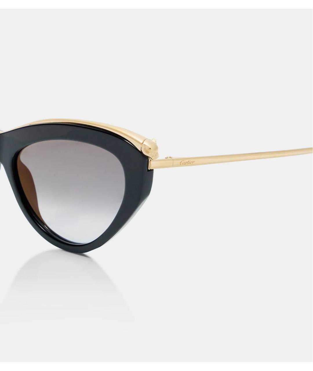 CARTIER Черные пластиковые солнцезащитные очки, фото 3