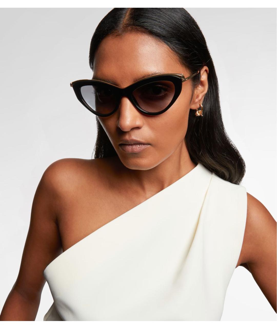 CARTIER Черные пластиковые солнцезащитные очки, фото 6