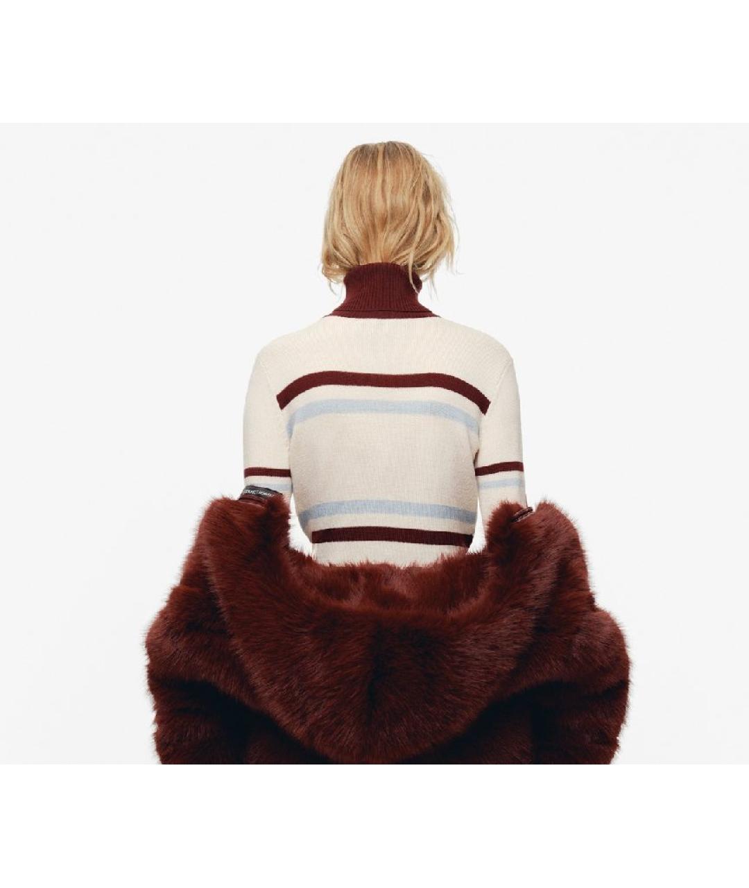 PERFECT MOMENT Бордовый шерстяной джемпер / свитер, фото 3