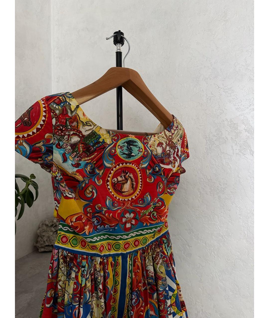 DOLCE&GABBANA Хлопковое коктейльное платье, фото 4